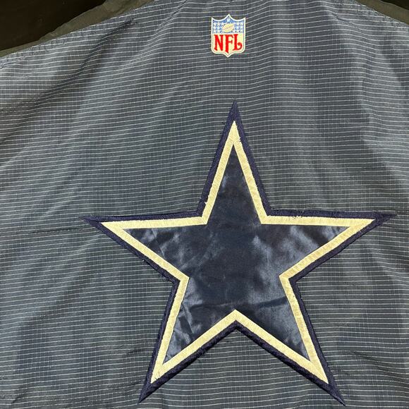 Vintage Logo Athletic NFL Dallas Cowboys Thick Puffer Zip Up Jacket Men’s Sz 2XL - Picture 2 of 7